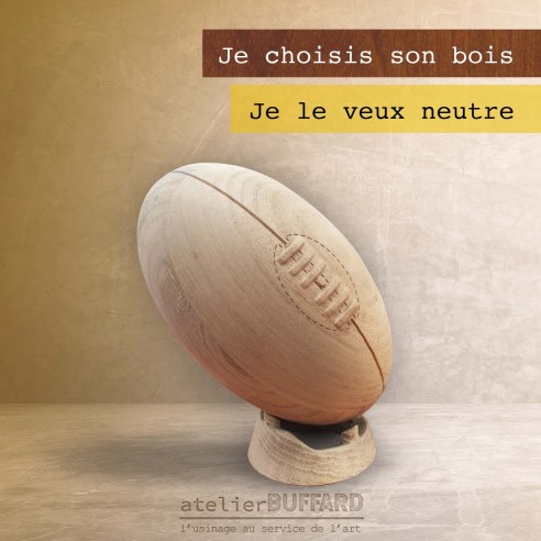 Ballon de Rugby Personnalisable - Finition brute